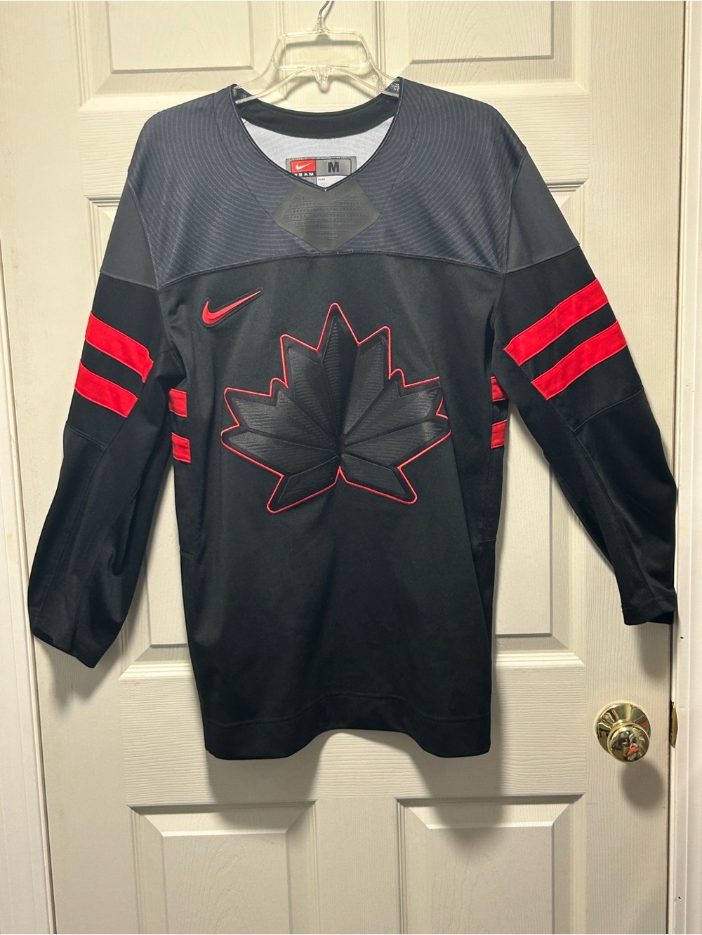 Nike Team Canada Hockey Jersey Medium Men’s Official Olympic 2022 Black